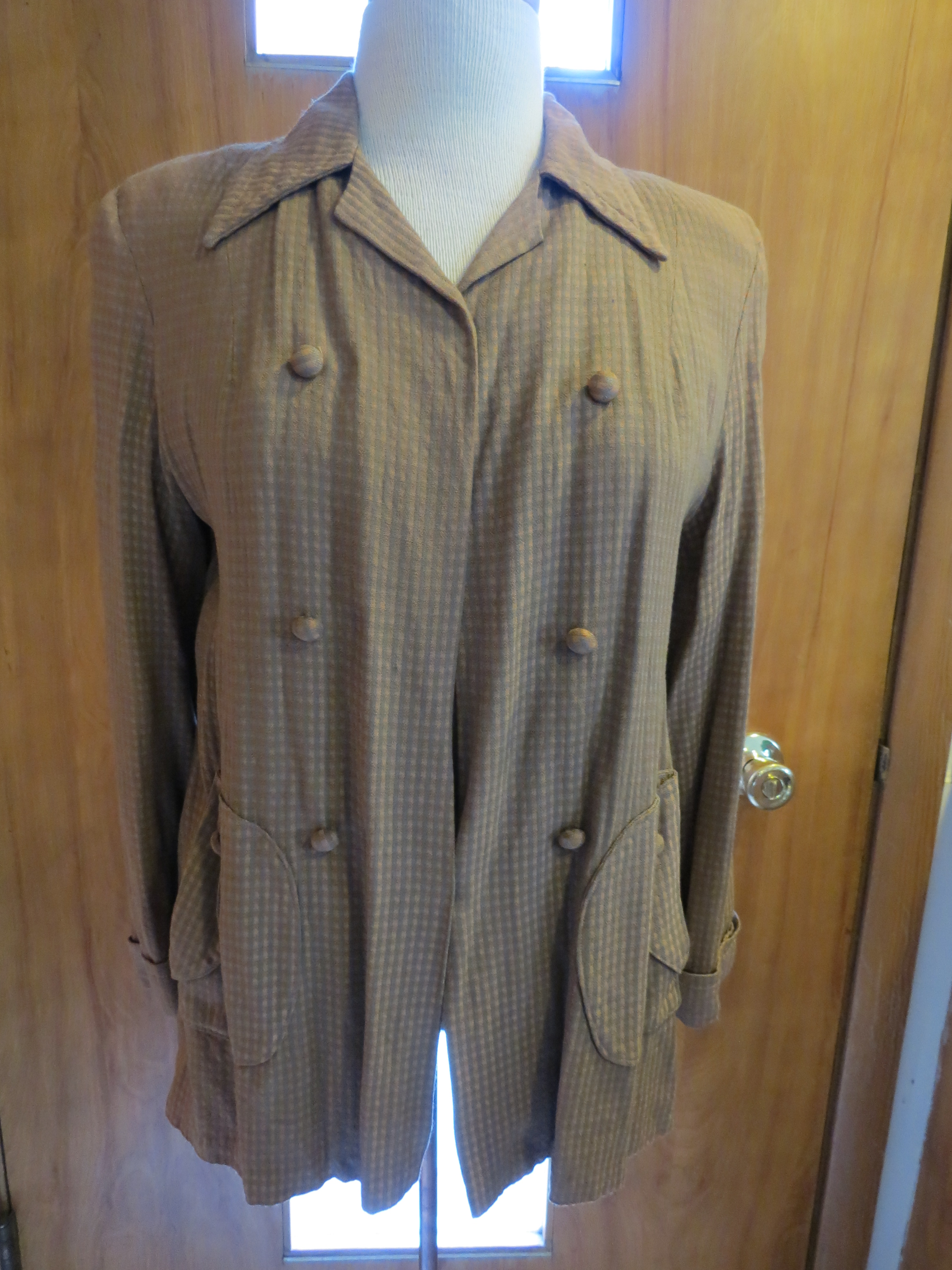 TRUE VINTAGE LATE 1940S - EARLY 1950S SWING JACKET