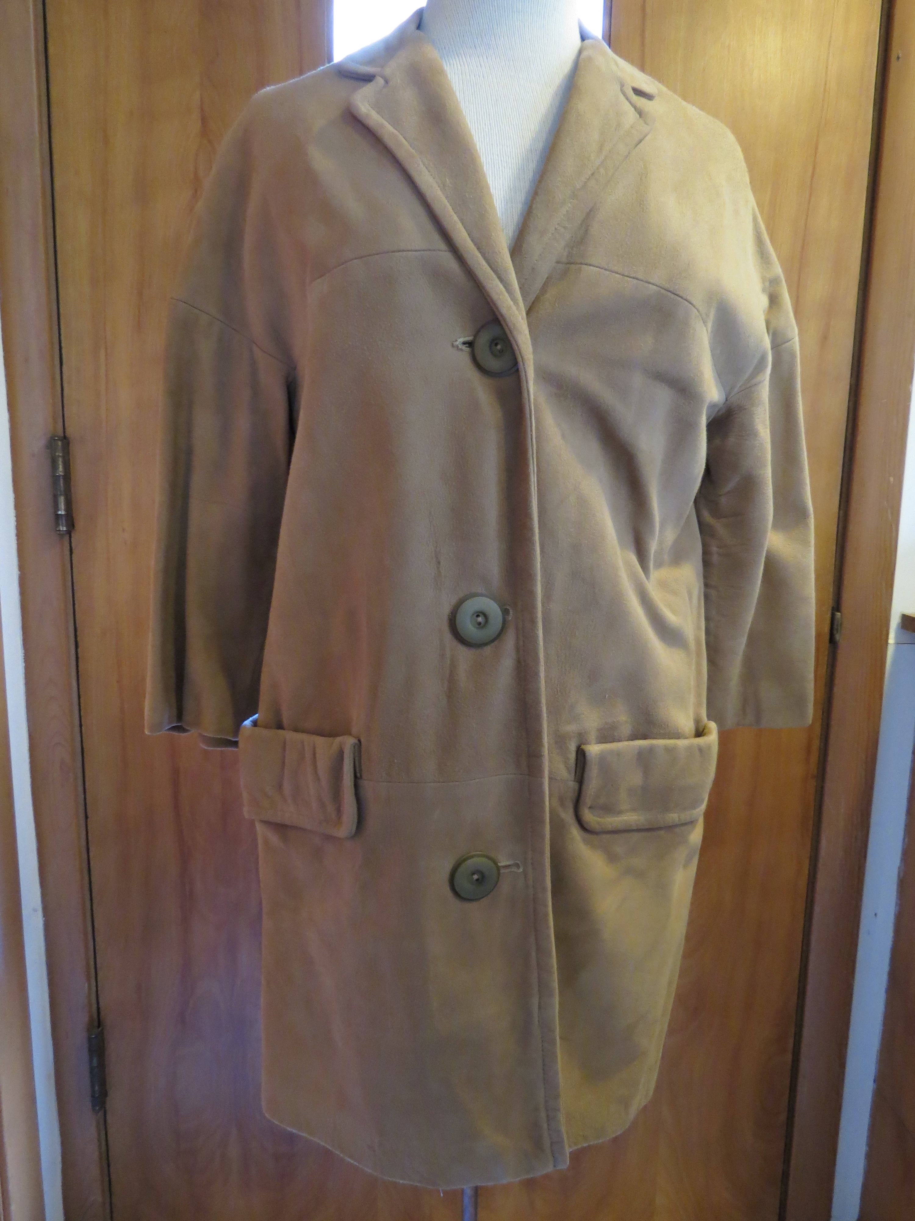 ANOTHER TRUE VINTAGE CAR-COAT, 1950S TO EARLY '60S