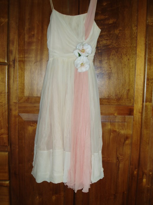 TRUE VINTAGE EARLY 1950s SEMI-FORMAL DANCE DRESS