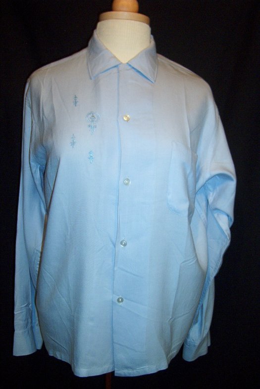 TRUE VINTAGE MEN'S LONG-SLEEVED SHIRT FROM THE 1950'S