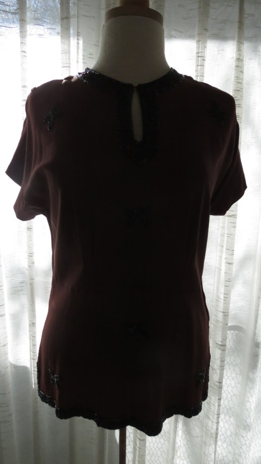 TRANSFORMED!  A VERY SPECIAL 1930'S BEADED TUNIC 