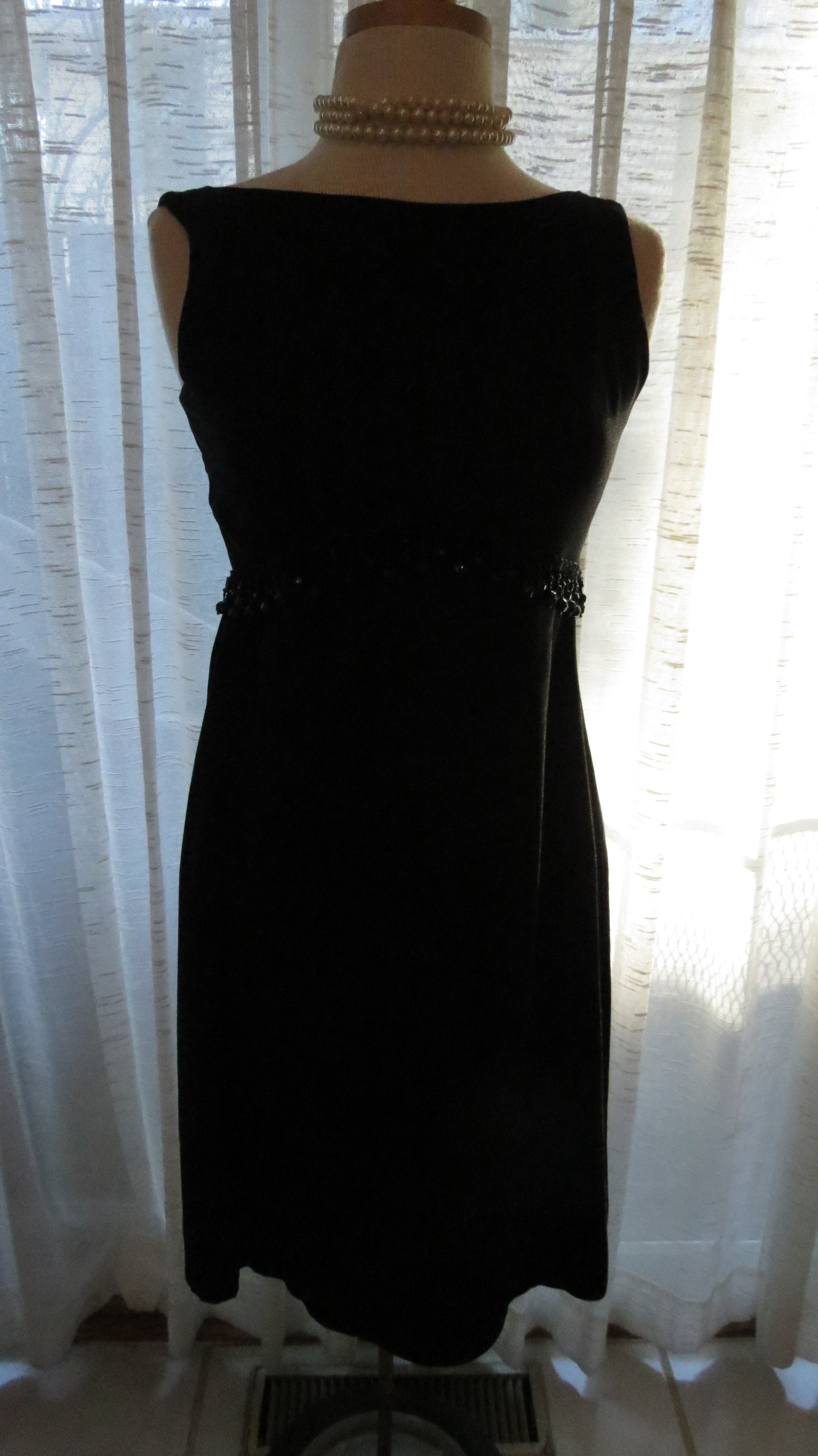 A FAVORITE LITTLE TRUE VINTAGE LATE '60'S - EARLY '70'S BLACK DRESS