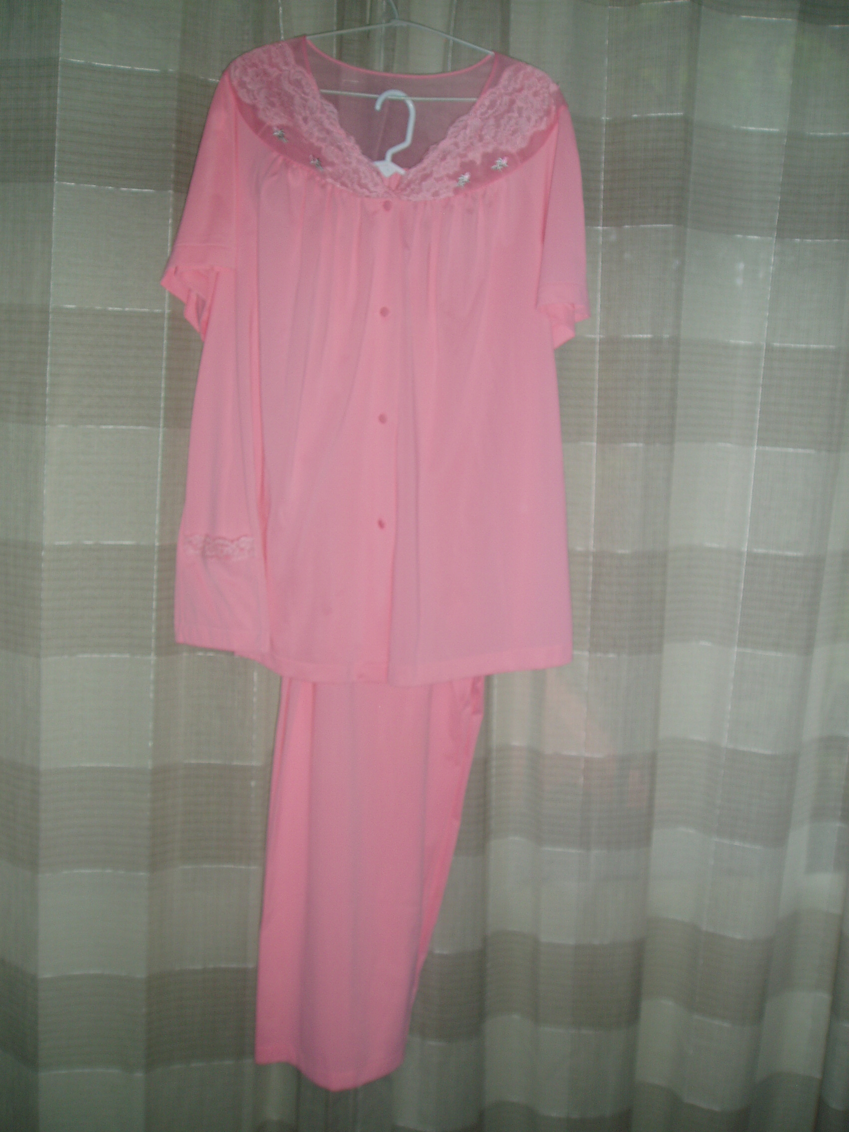 UNUSUAL FIND!  TRUE VINTAGE 1960'S LADIES' NYLON LINGERIE PAJAMA SET