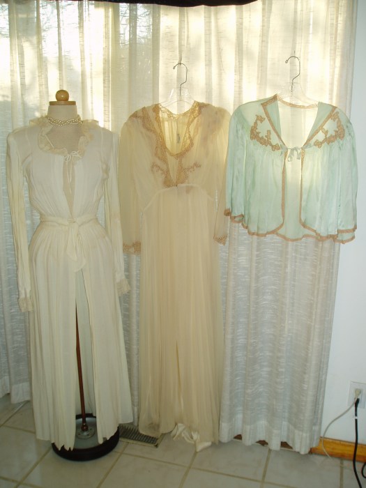 MY (PERHAPS) LOVELIEST COLLECTION OF 1940'S PEIGNOIRS