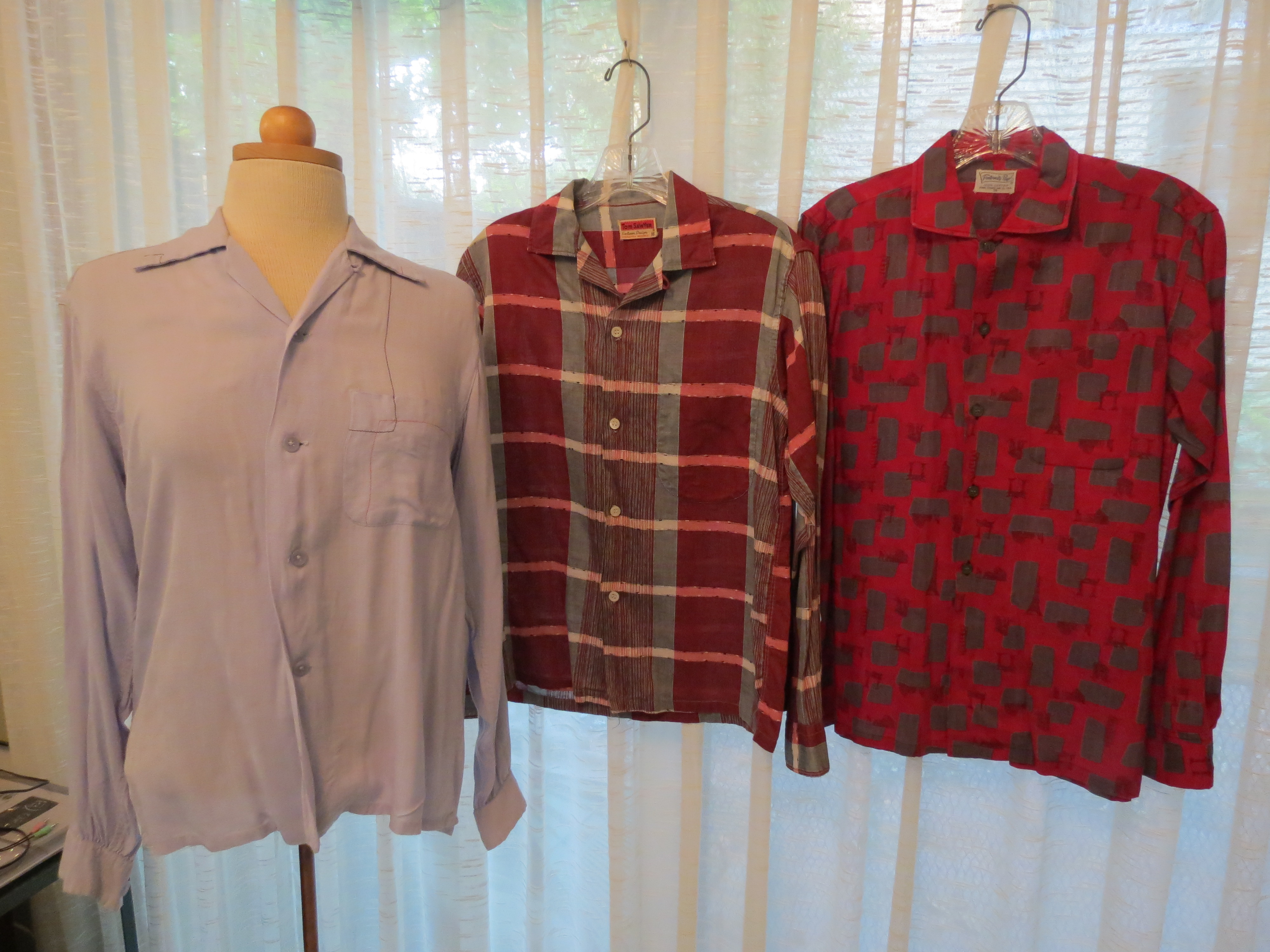 TRUE VINTAGE MEN'S SHIRTS FROM THE 1950'S THAT I LOVE TO WEAR!